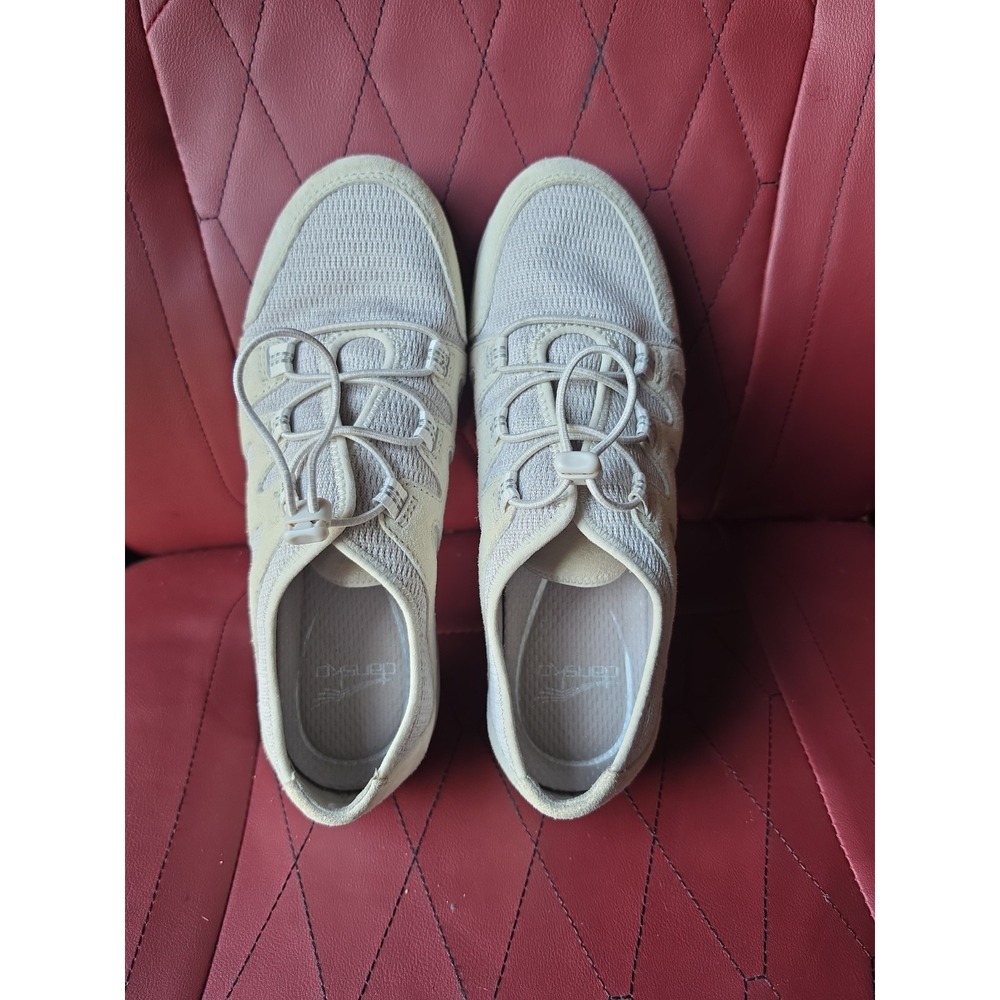 DANSKO Holland IVORY Suede & Mesh Bungee Lace Up Sneakers EU 38 /US 7.5 (CON69)